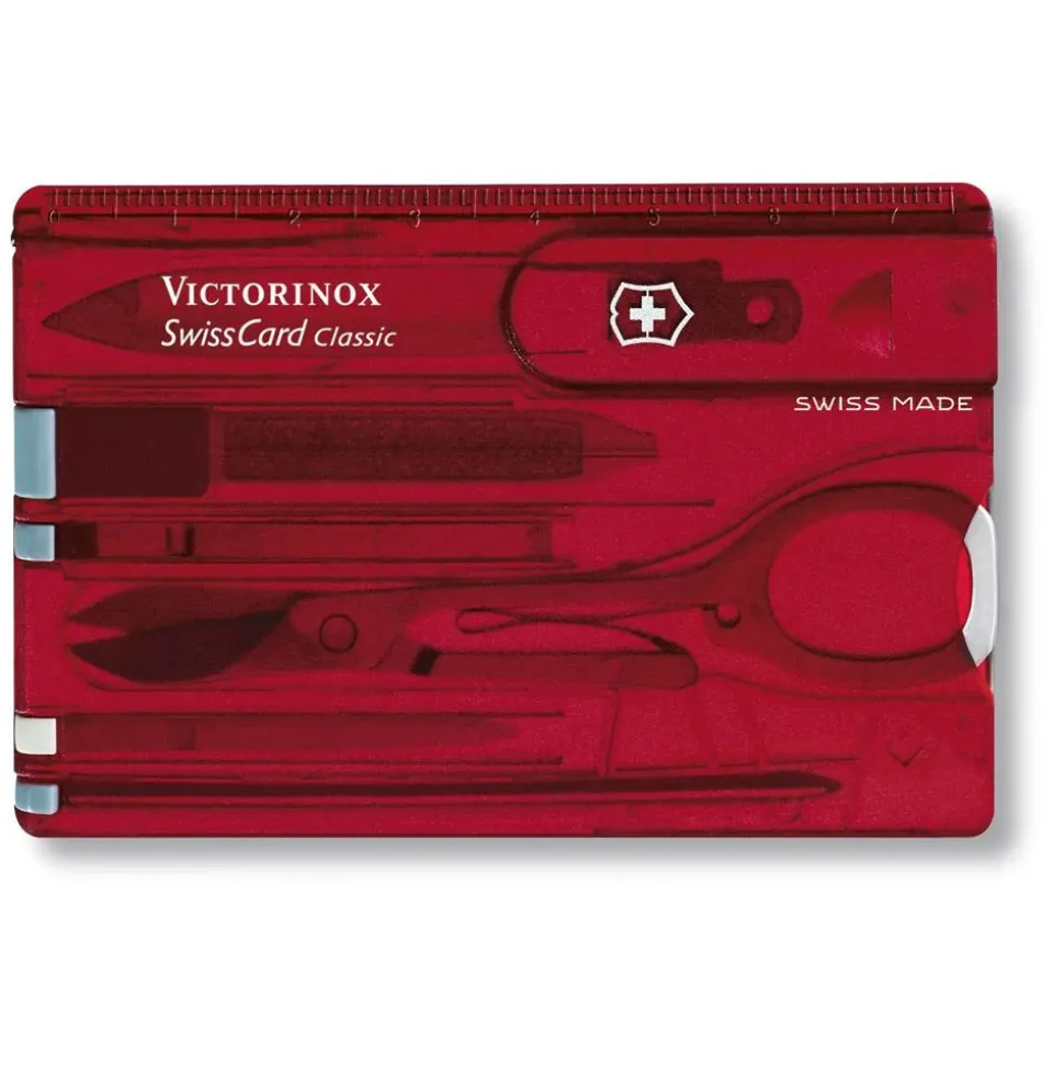 Accessoire Outillage Victorinox Swisscard Translucide Red
