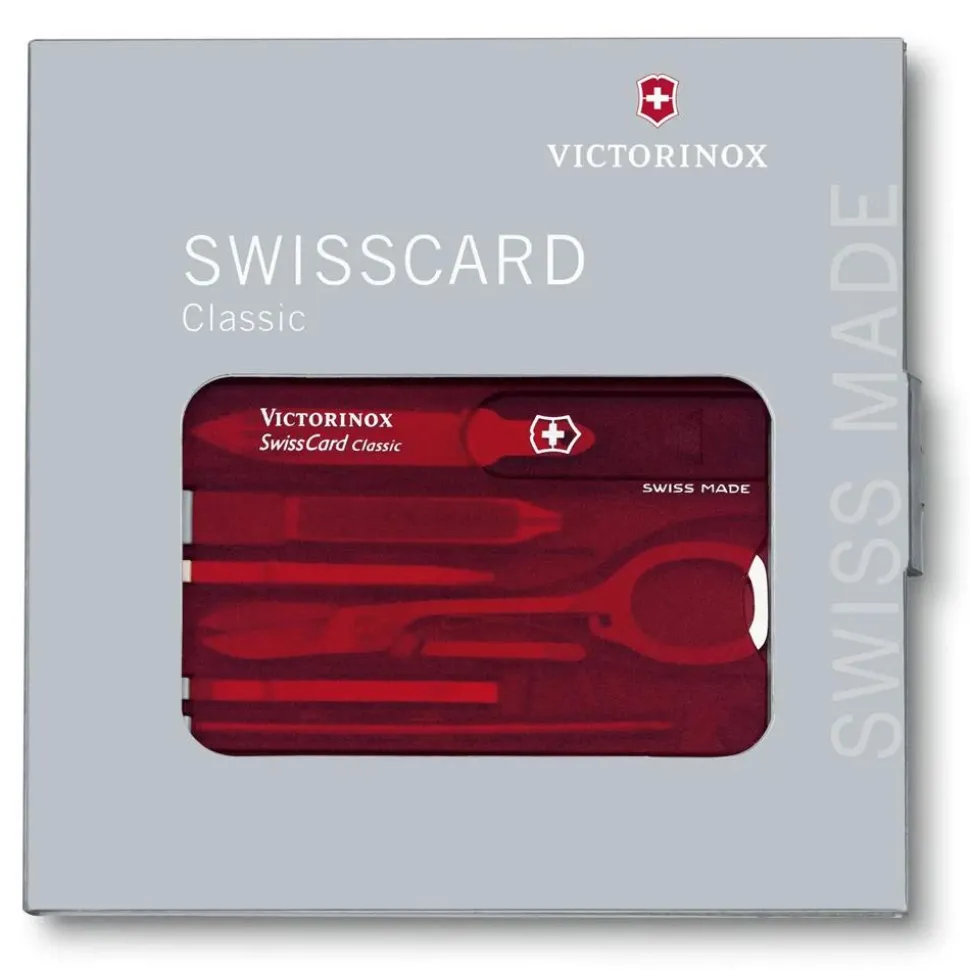 Accessoire Outillage Victorinox Swisscard Translucide Red