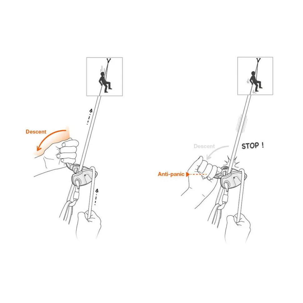 Assureur Petzl Grigri + Gris