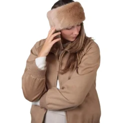 Bandeau Barts Fur Headband Light Brown