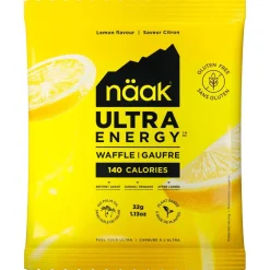 Barre Energétique Naak Ultra Energy Waffles 32 g. Citron