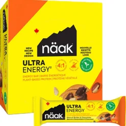 Barre Energétique Naak Ultra Energy Bars 50 g. Beurre D'Arachide & Chocolat