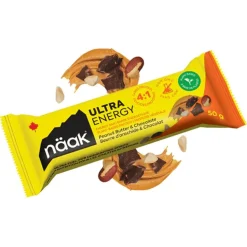 Barre Energétique Naak Ultra Energy Bars 50 g. Beurre D'Arachide & Chocolat