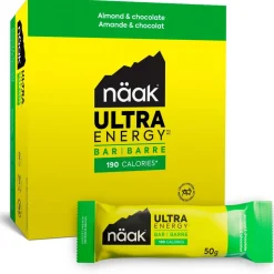 Barre Energétique Naak Ultra Energy Bars Pack 50 g. x12 Amande & Chocolat