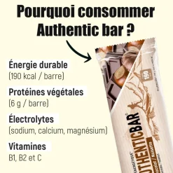 Barre Energétique Overstims Authentic Bar 50 g. Myrtilles Sauvages