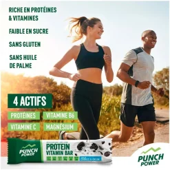 Barre Energétique Punch Power Protein Vitamin Bar 49 g. Cookies Cream