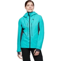 Blouson Ski Black Diamond W Dawn Patrol Hybrid Shell Dark Patina