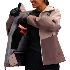 Blouson Ski Black Diamond W Recon Stretch Shell Pale Mauve Dark Mauve