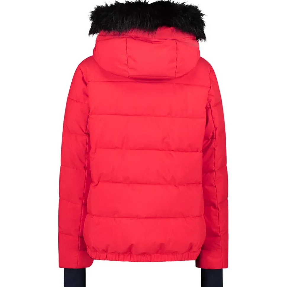 Blouson Ski CMP Woman Jacket Fix Hood Corallo