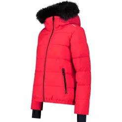 Blouson Ski CMP Woman Jacket Fix Hood Corallo