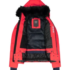 Blouson Ski CMP Woman Jacket Fix Hood Corallo