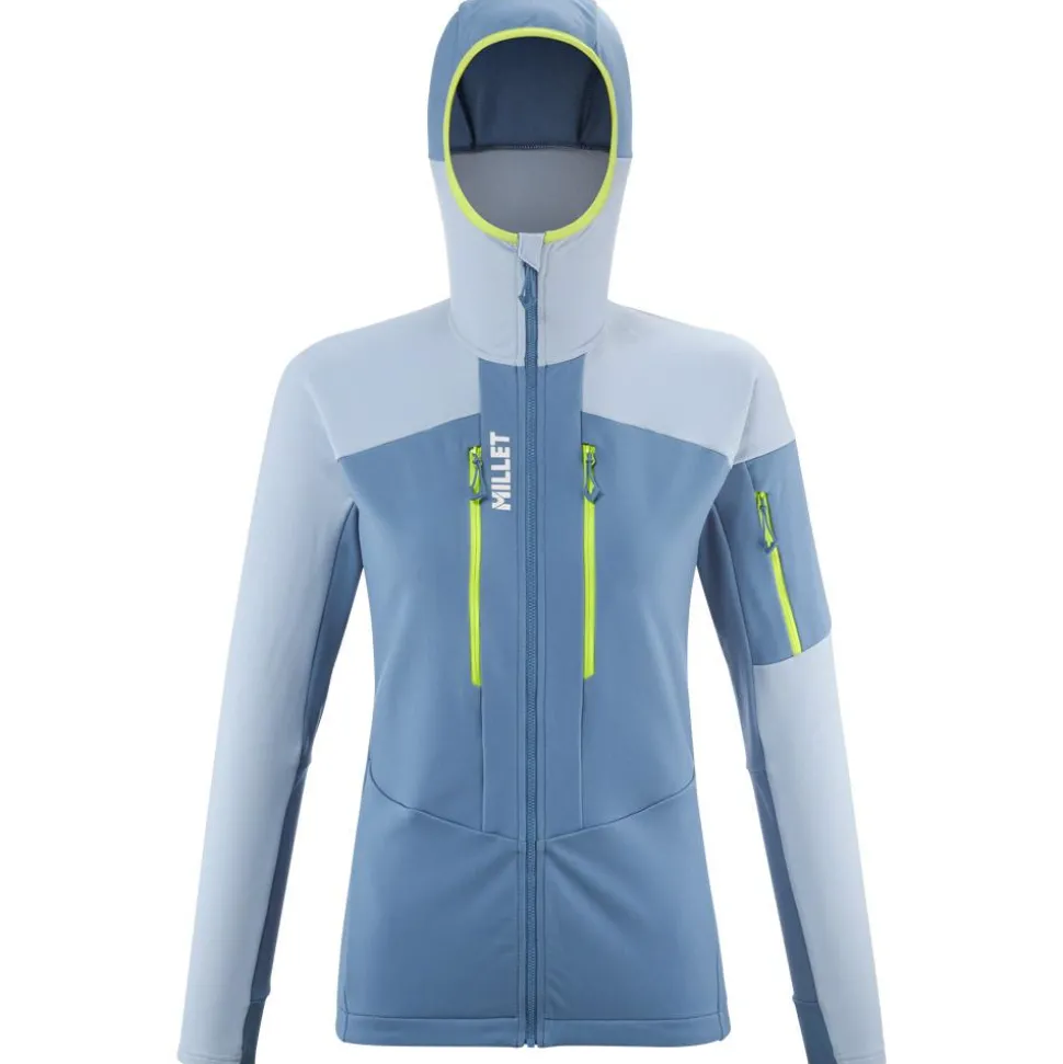 Blouson Ski Millet Pierra Ment Hoodie W Coronet Blue Iceberg