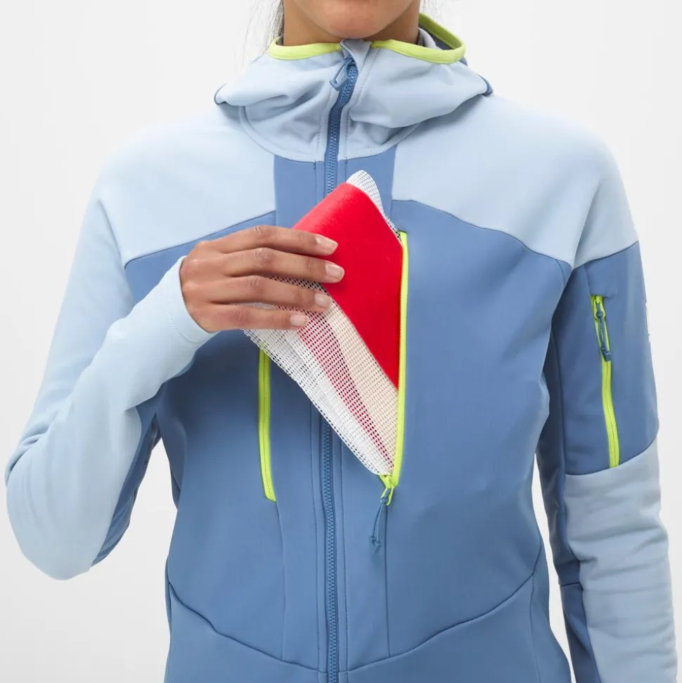 Blouson Ski Millet Pierra Ment Hoodie W Coronet Blue Iceberg