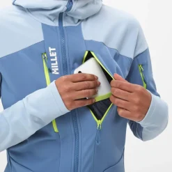 Blouson Ski Millet Pierra Ment Hoodie W Coronet Blue Iceberg