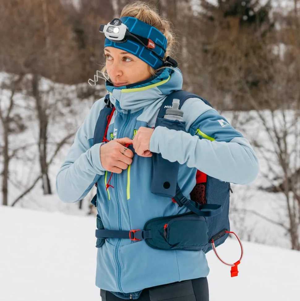 Blouson Ski Millet Pierra Ment Hoodie W Coronet Blue Iceberg