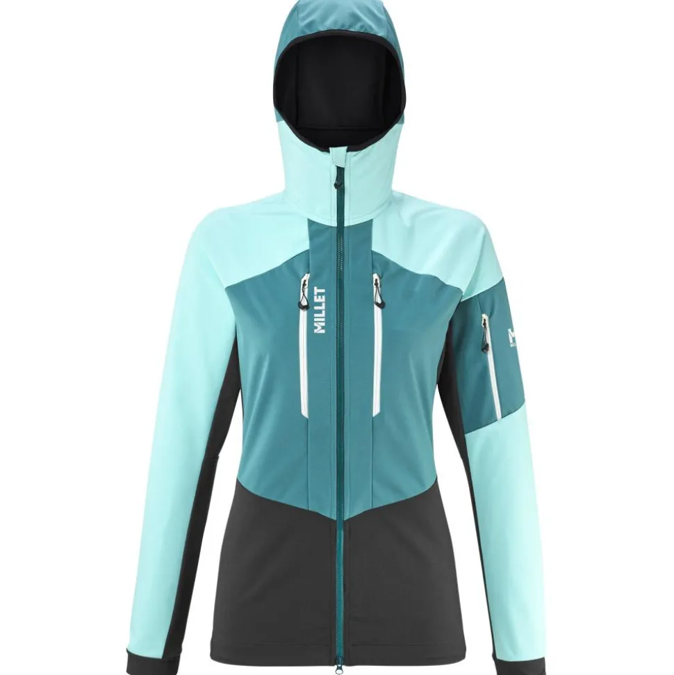 Blouson Ski Millet White Shield Jkt W Black Aruba