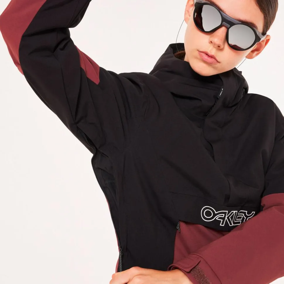 Blouson Ski Oakley W Tnp Tbt Insulated Anorak Blackout Grenache