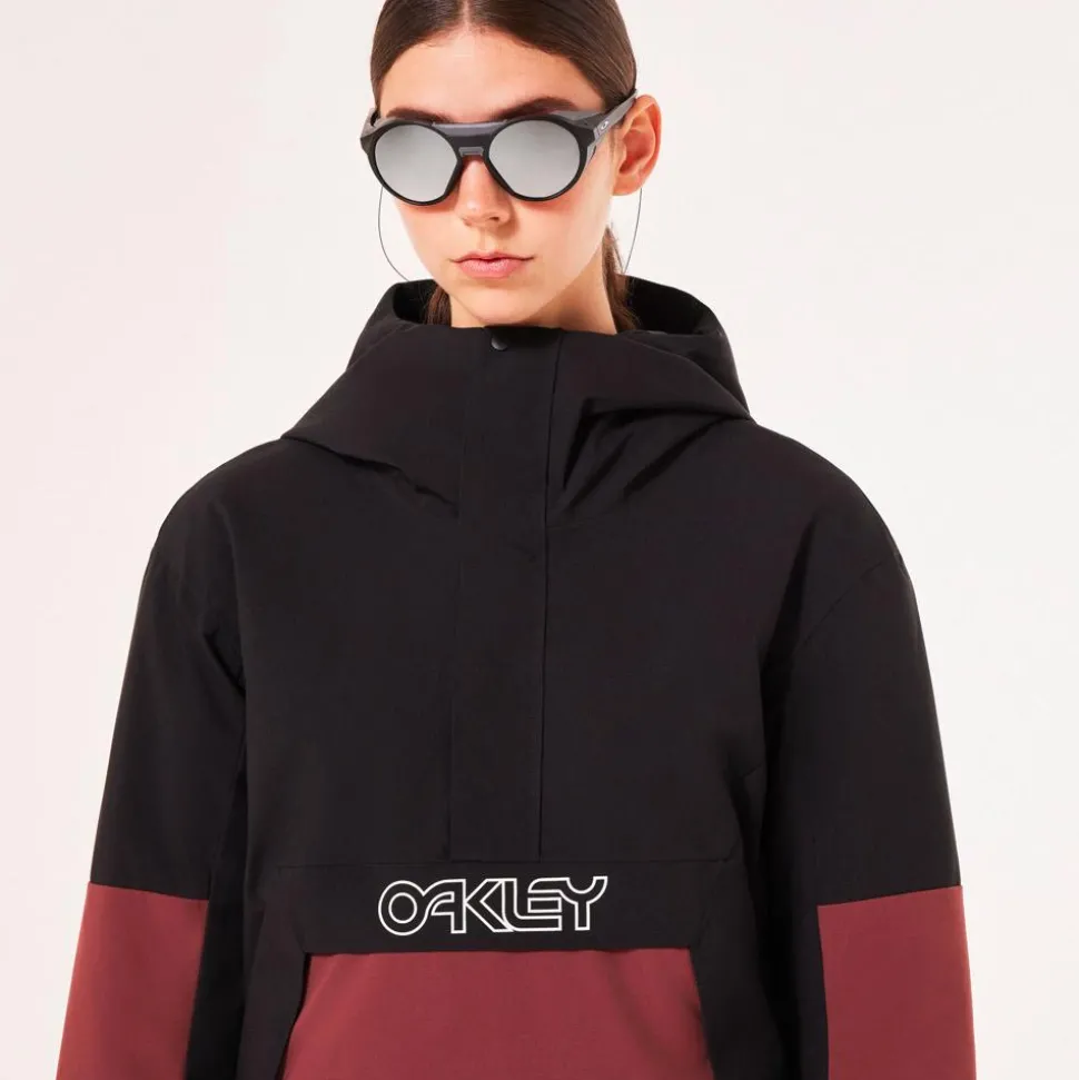 Blouson Ski Oakley W Tnp Tbt Insulated Anorak Blackout Grenache