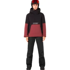 Blouson Ski Oakley W Tnp Tbt Insulated Anorak Blackout Grenache
