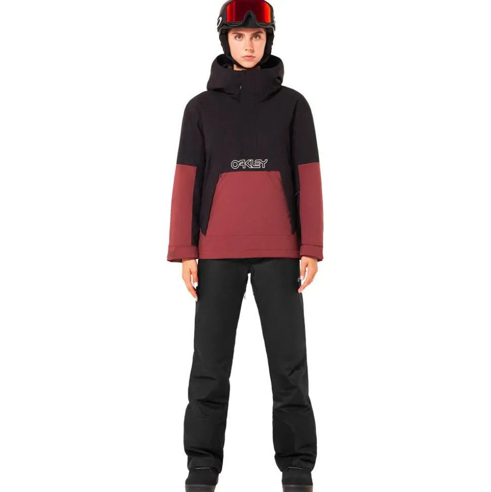 Blouson Ski Oakley W Tnp Tbt Insulated Anorak Blackout Grenache