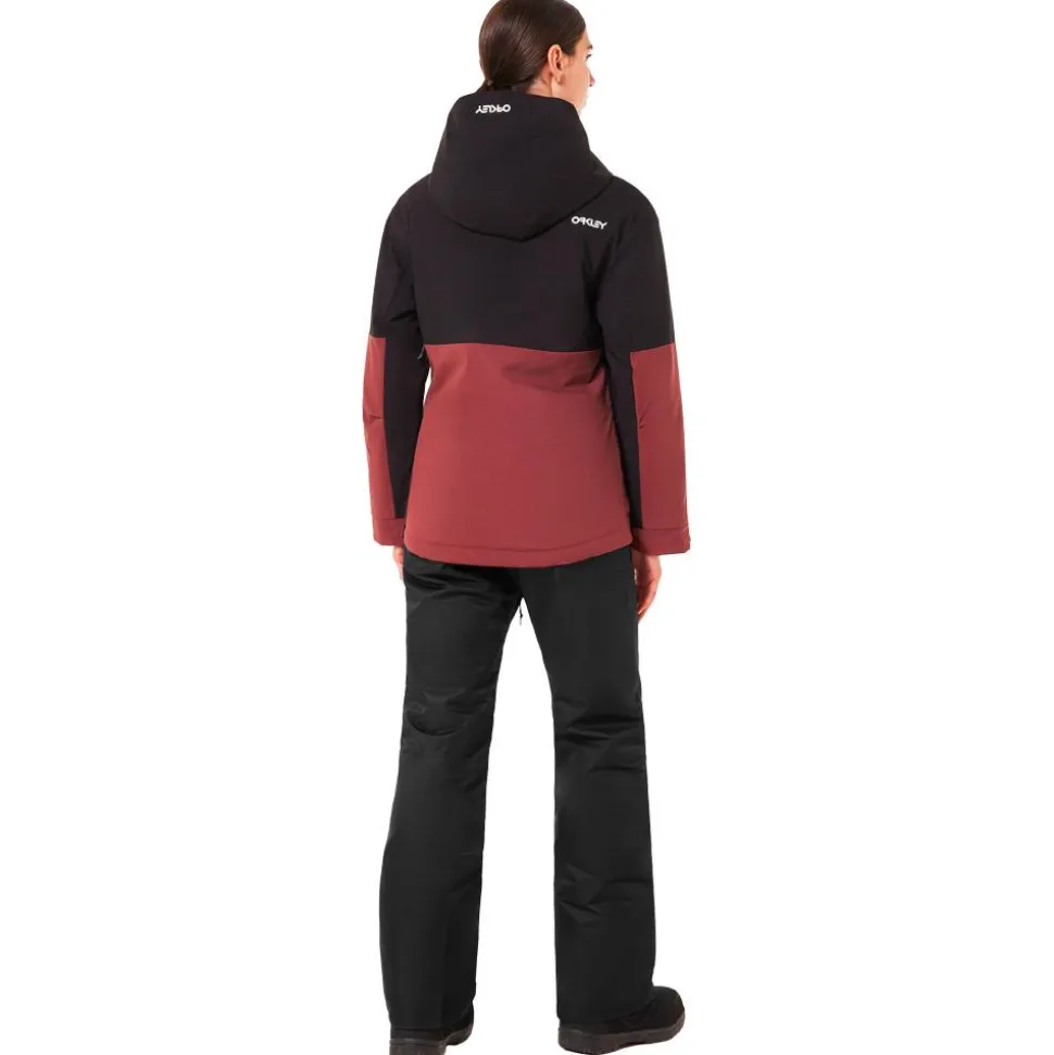 Blouson Ski Oakley W Tnp Tbt Insulated Anorak Blackout Grenache