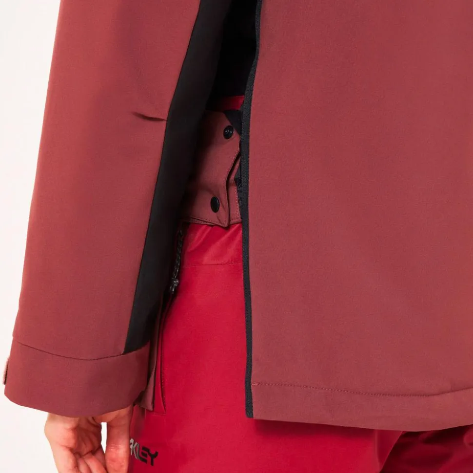 Blouson Ski Oakley W Tnp Tbt Insulated Anorak Blackout Grenache