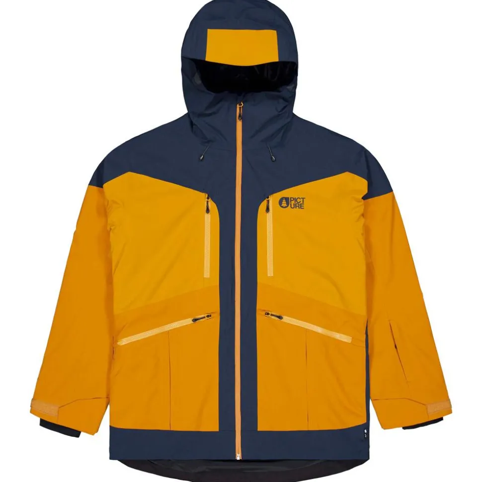 Blouson Ski Picture Naikoon Jacket Dark Blue Camel Honey