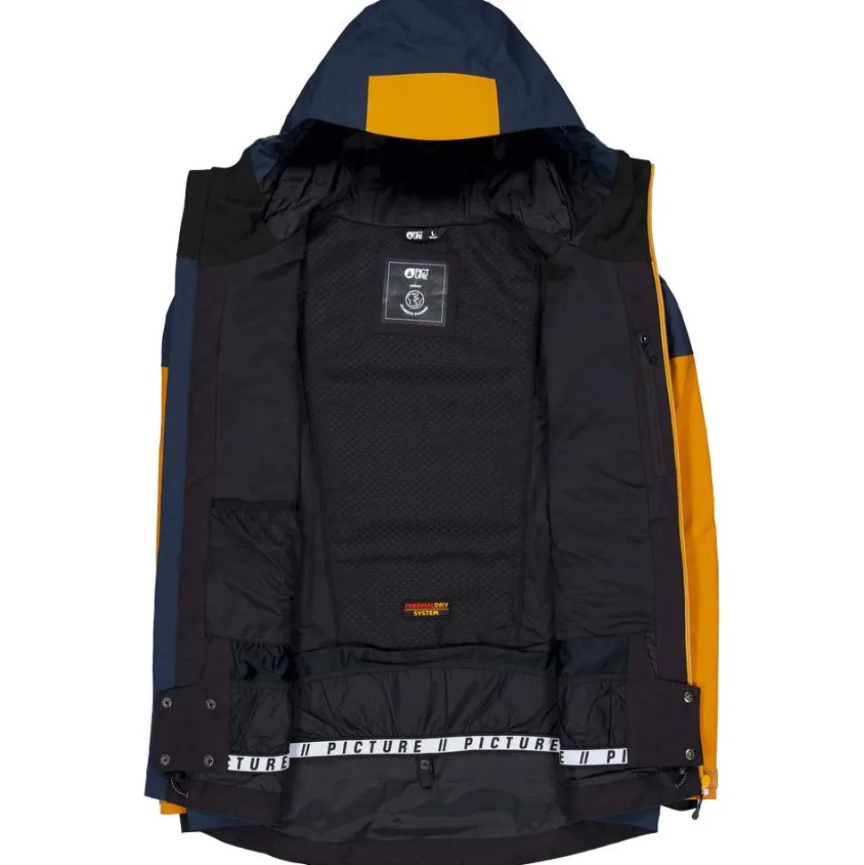 Blouson Ski Picture Naikoon Jacket Dark Blue Camel Honey