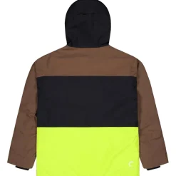 Blouson Ski Picture Object Jacket Cocoa Brown Black Acid Lime