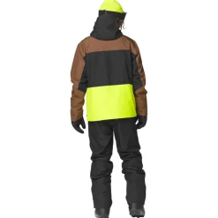 Blouson Ski Picture Object Jacket Cocoa Brown Black Acid Lime