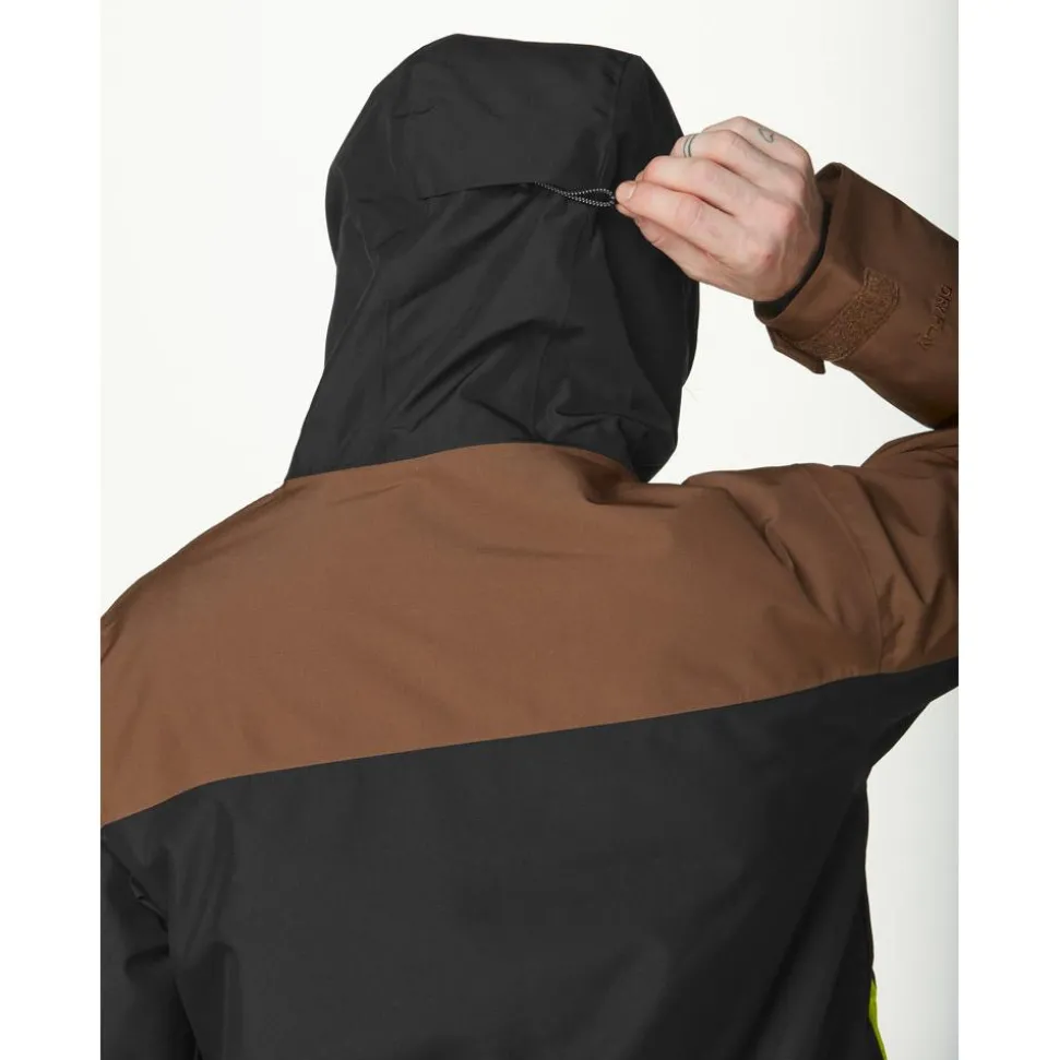 Blouson Ski Picture Object Jacket Cocoa Brown Black Acid Lime