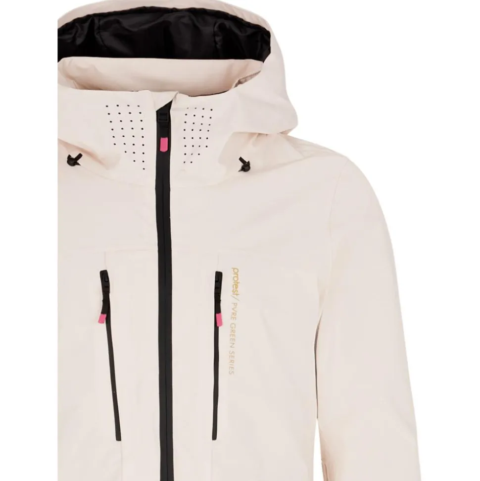 Blouson Ski Protest Prtbeverly Snowjacket Kitoffwhite