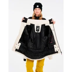Blouson Ski Protest Prtbeverly Snowjacket Kitoffwhite