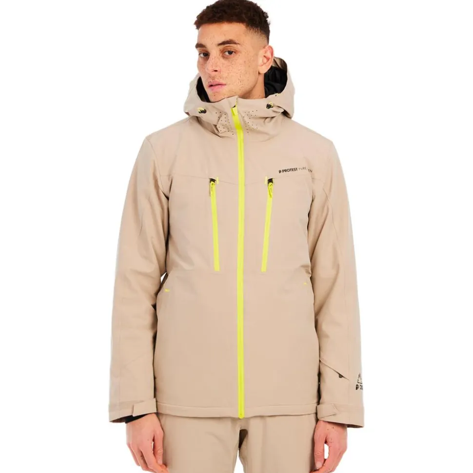 Blouson Ski Protest Prttimothy Snowjacket Bamboobeige
