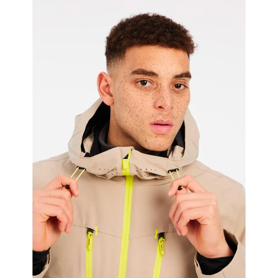 Blouson Ski Protest Prttimothy Snowjacket Bamboobeige