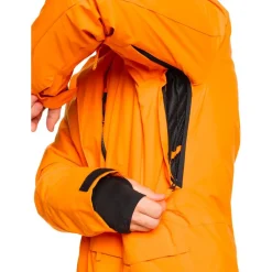Blouson Ski Quiksilver Mission Solid Orange Pepper