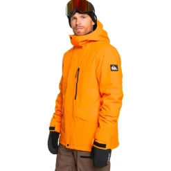 Blouson Ski Quiksilver Mission Solid Orange Pepper