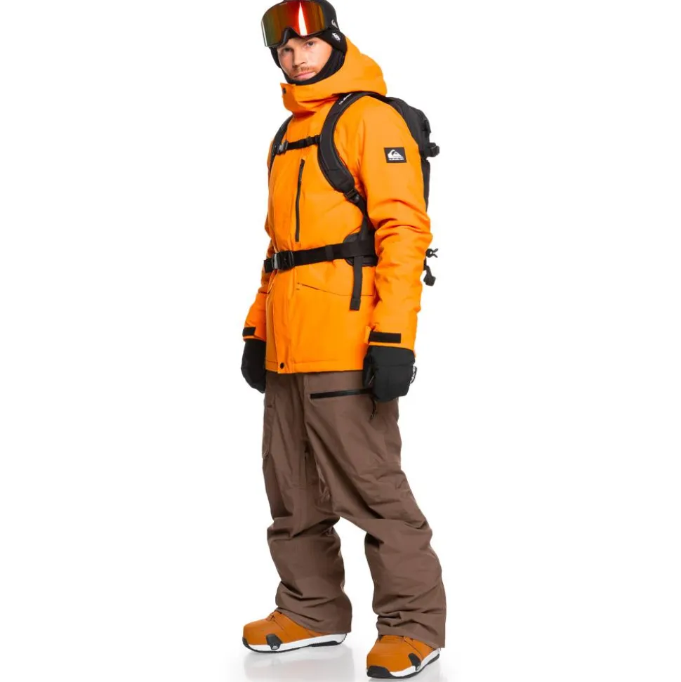 Blouson Ski Quiksilver Mission Solid Orange Pepper