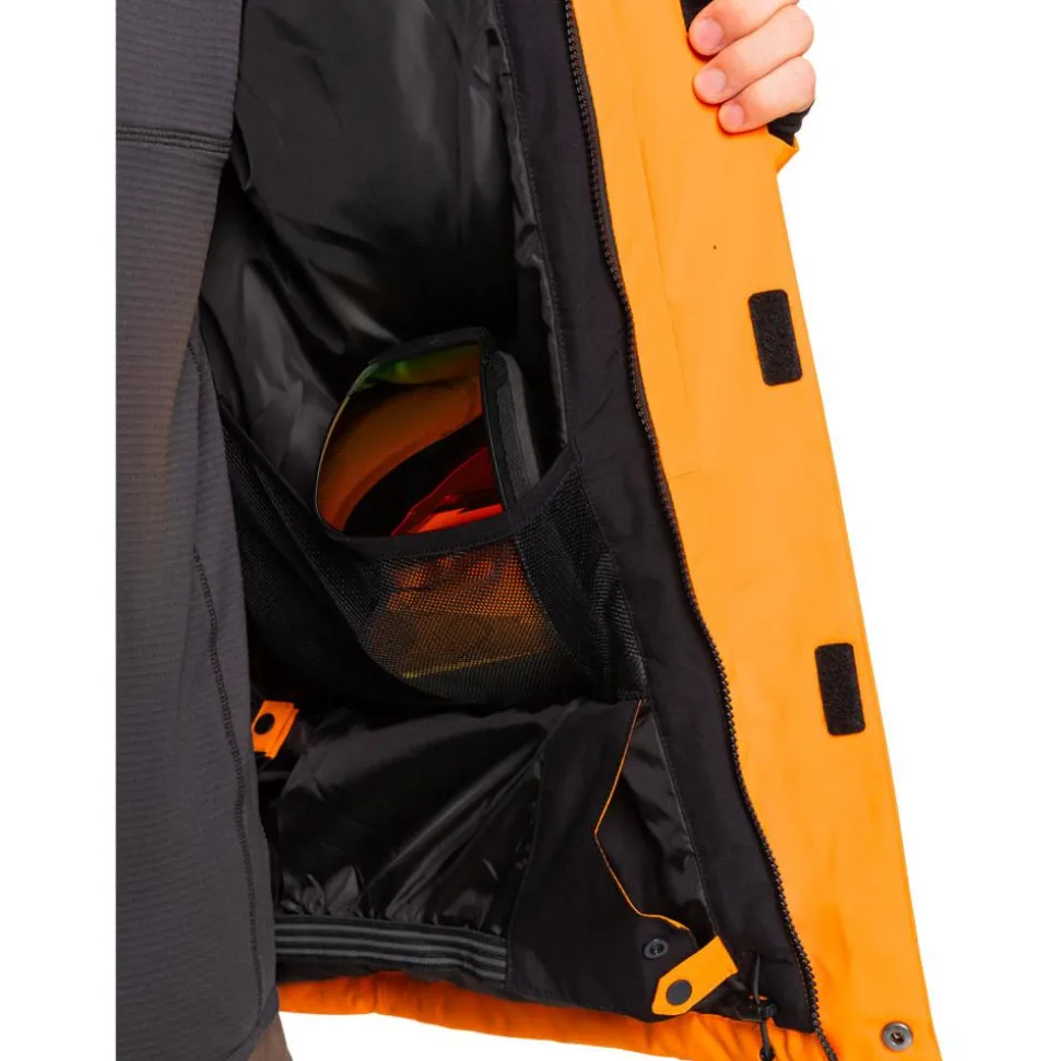 Blouson Ski Quiksilver Mission Solid Orange Pepper