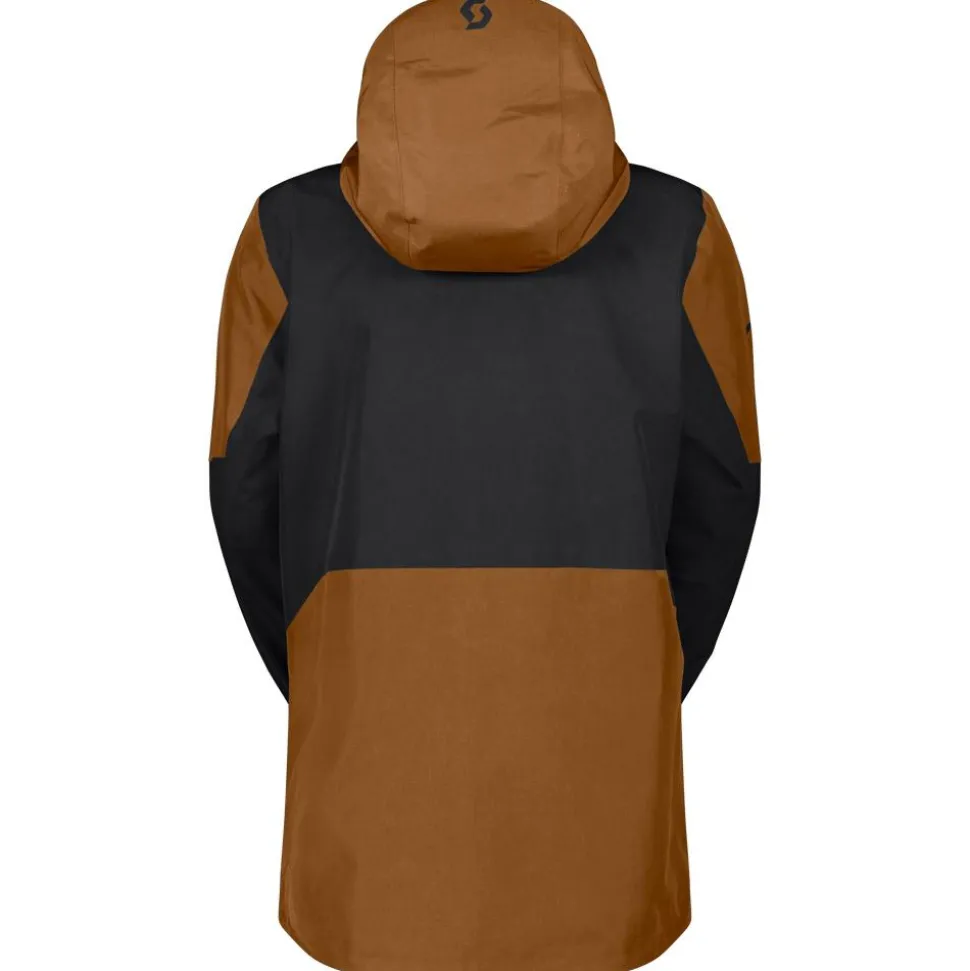 Blouson Ski Scott M's Vertic Gtx 2L Jacket Black Bread Brown