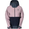 Blouson Ski Scott W's Dryospun 3L Remix Jacket Metal Blue Cloud Pink