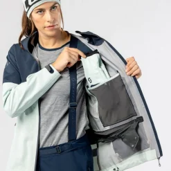 Blouson Ski Scott W's Explorair 3L Jacket Fresh Green Dark Blue