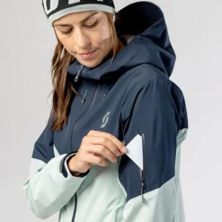 Blouson Ski Scott W's Explorair 3L Jacket Fresh Green Dark Blue