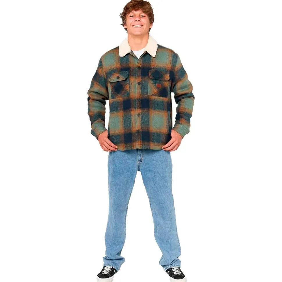 Blouson Street Rip Curl Bells Sherpa Jacket Cactus Green