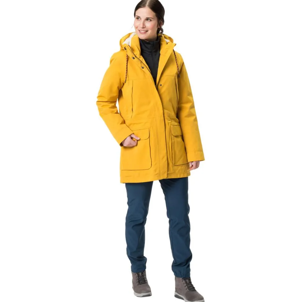 Blouson Street Vaude Women's Manukau Parka II Burnt Yellow