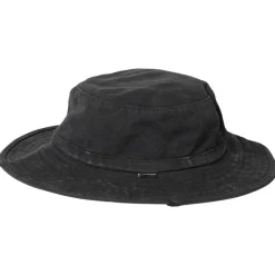 Bob Rip Curl Search Canvas Wide Brim Hat Black