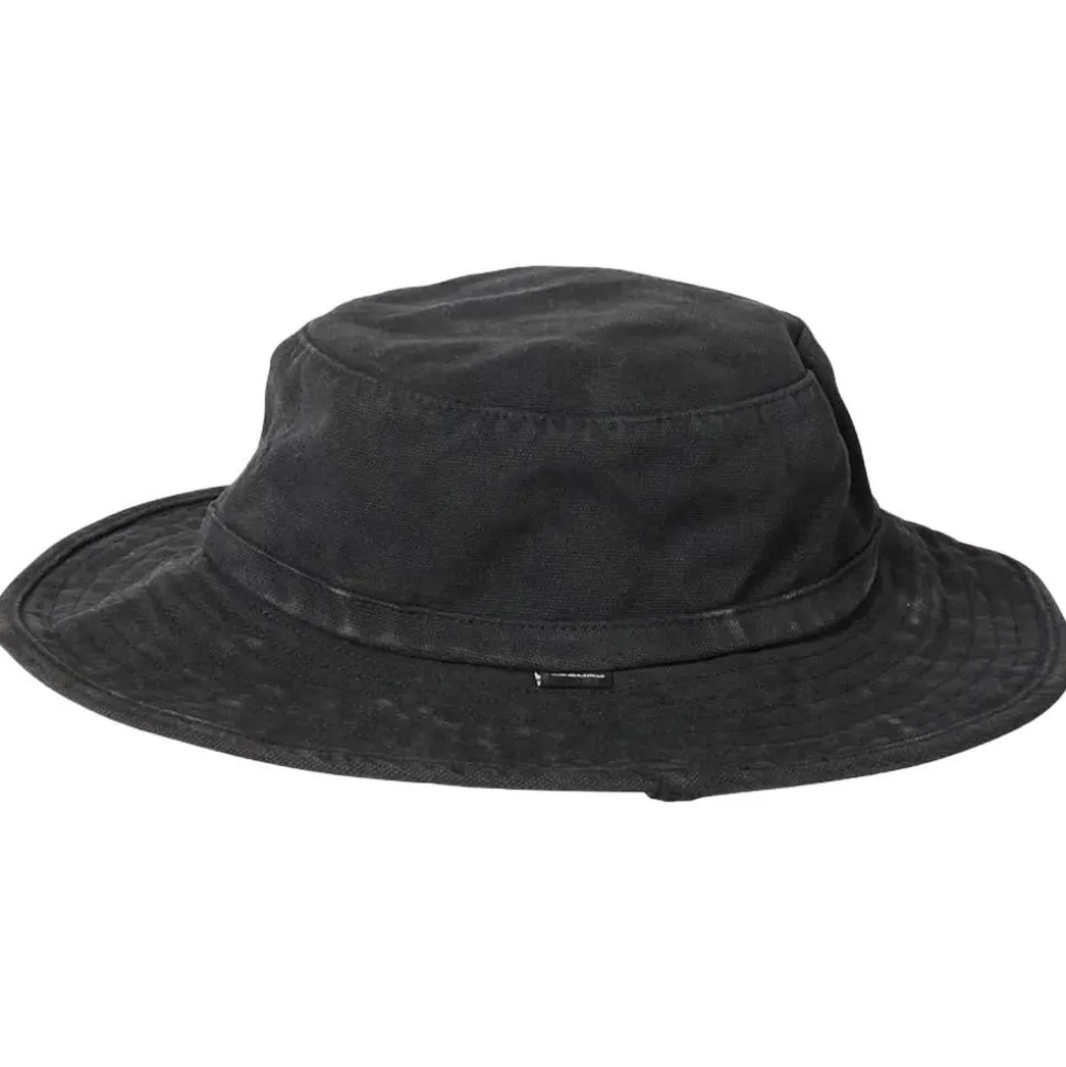 Bob Rip Curl Search Canvas Wide Brim Hat Black