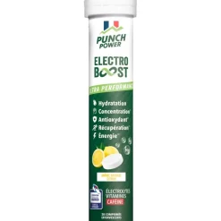 Boisson Punch Power Electroboost - Tube 20 Comprimés Citron Caféine