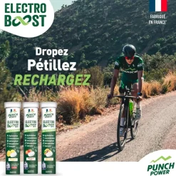 Boisson Punch Power Electroboost - Tube 20 Comprimés Citron Caféine
