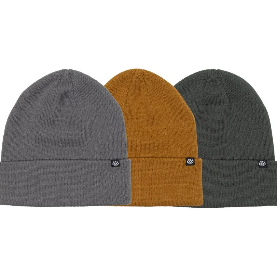 Bonnet 686 Standard Roll Up Beanie 3 Pack Earth Tones